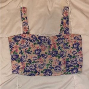 Floral crop top